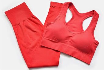 Hotexy Workout Set for Women 2 Pieces Outfits Seamless Yoga Leggings with Sports Bra Tank Top Gym Sets Matching Sets - Image 3