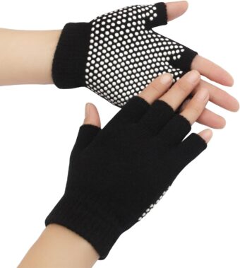 Yoga Socks And Gloves Set with Grips, Non Slip For Women Yoga Dance and Pilates & Workouts with Toes Y-G-YG2 - Image 2