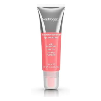 Neutrogena MoistureShine Lip Soother Gloss with SPF 20 Sun Protection, High Gloss Tinted Lip Moisturizer with Hydrating Glycerin and Soothing Cucumber for Dry Lips, Shine 30,.35 oz