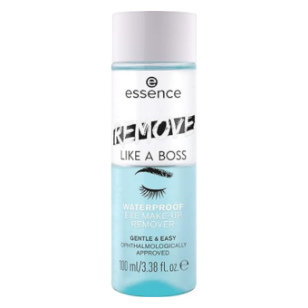 essence | Remove Like A Boss Waterproof Eye & Face Make-Up Remover | Bi-Phase, Gentle & Caring, Easy to Remove | Vegan & Cruelty Free | Free from Parabens, & Microplastic Particles
