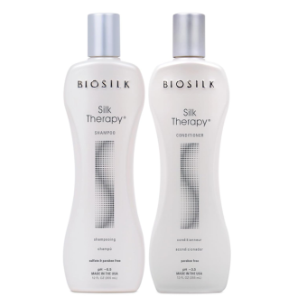 BIOSILK Silk Therapy Duo Set Shampoo and Conditioner - 12 Fl Oz (Pack of 2)