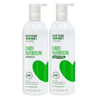 Not Your Mother's Naturals Essential Nourish Shampoo & Conditioner Set - 15.2 fl oz - Sulfate-Free Hair Products - Matcha Green Tea & Apple Blossom