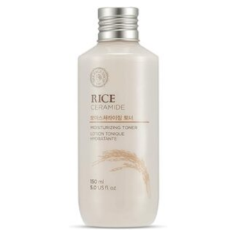 The Face Shop Rice Ceramide Moisturizing Toner - Rice Extract Rice Toner for Face - Strengthens Skin Barrier - Hydrating Targets Dryness - Lightweight Face Moisturizer - Glow...