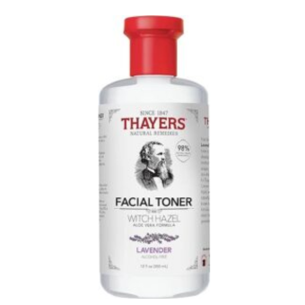 THAYERS Alcohol-Free, Hydrating Lavender Witch Hazel Facial Toner with Aloe Vera Formula, Vegan, Dermatologist Tested and Recommended, 12 Oz