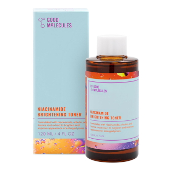 Good Molecules Niacinamide Brightening Toner - Facial Toner with Niacinamide, Vitamin C and Arbutin for Even Tone, Enlarged Pores - Skincare for Face