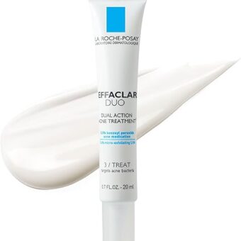 La Roche-Posay Effaclar Duo Dual Action Acne Spot Treatment Cream with Benzoyl Peroxide Acne Treatment for Acne and Blackheads, Lightweight Sheerness, Safe For Sensitive Skin