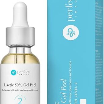 Lactic 50% Gel Peel, Chemical Peels for Face Breakout Scars, Chemical Exfoliant for Face, Strength Level 2, 1.0 fl oz. e, 30 mL – Perfect Image