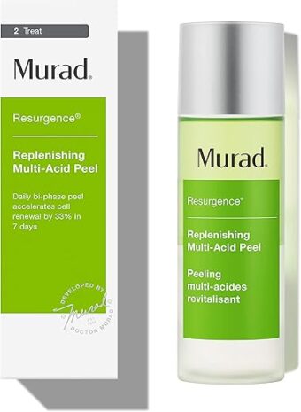 Murad Replenishing Multi-Acid Peel - Resurgence AHA/BHA Salicylic and Glycolic Acid Peel - Skin Renewing Face Peel - Daily Facial Peel Skin Care Treatment, 3.3 Fl Oz