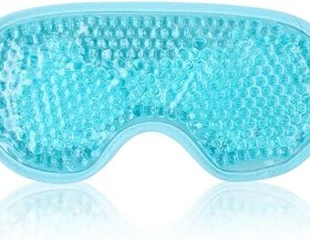 NEWGO Cooling Eye Mask Eye Ice Pack Cold Eye Mask for Puffy Eyes, Post Eye Surgery, Tired Eyes, Reusable Gel Eye Mask for Dark Circles, Migraines, Stress Relief, Itchy Eyes - Blue