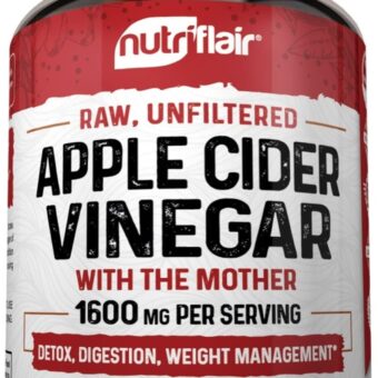 Apple Cider Vinegar Capsules with The Mother - 120 Vegan ACV Pills - Best Supplement for Healthy Weight Loss, Diet, Keto, Digestion, Detox, Immune - Powerful Cleanser & Appetite...