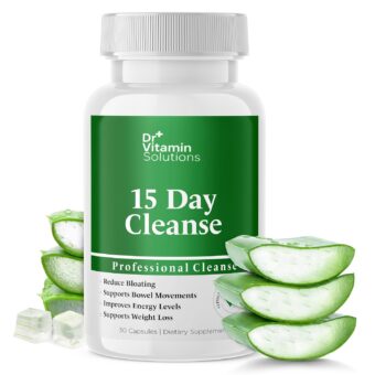 Dr Vitamin 15 Day Cleanse Gut Support - Detox Cleanse for Weight Management - All Natural Colon Cleanser for Bloating and Constipation Relief - Extra Calorie Loss with Healthy...