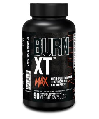 Jacked Factory Burn-XT Max - High-Performance Thermogenic Fat Burner & Appetite Suppressant for Weight Loss w/PurCaf Organic Caffeine, MitoBurn, Green Tea, Acetyl L Carnitine &...
