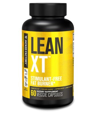 Jacked Factory Lean-XT Caffeine Free Fat Burner - Non Stim Weight Loss Supplement, Appetite Suppressant & Metabolism Booster | Acetyl L-Carnitine, Green Tea Extract, Forskolin -...