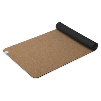 Gaiam Cork Yoga Exercise Mat | Natural Sustainable Cork Resists Sweat and Odors | Non-Slip TPE Backing Prevents Slipping| Great for Hot Yoga, Pilates, Fitness Working Out (68" x...