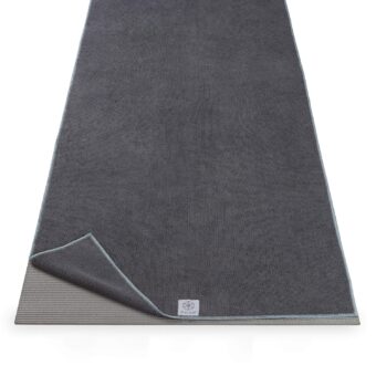 Gaiam Yoga Mat Towel Microfiber Mat-Sized Yoga Towel for Hot Yoga