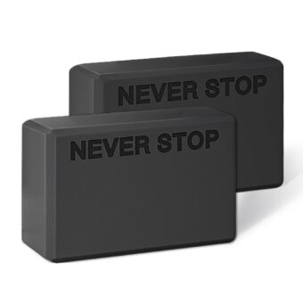 KEEP Yoga Block, High-Density EVA Foam 2 Pack Yoga Block with Non-Slip Textured Surface, Supportive, Lightweight - Ideal for Yoga, Pilates, and Stretching Exercises