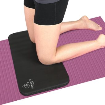 Knee Pad Cushion - 0.6 inch (15mm) Thick Exercise Knee Pad for Pain Free Yoga - Perfect Companion for Home Workout - Easy on the Knees, Elbows, Wrists and Back (Does Not Include...