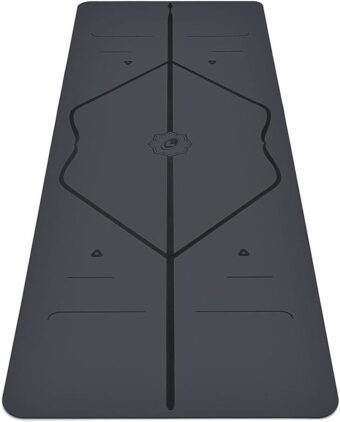 Liforme Original Yoga Mat – Free Yoga Bag Included - Patented Alignment System, Warrior-like Grip, Non-slip, Eco-friendly, sweat-resistant, long, wide, 4.2mm thick mat for comfort