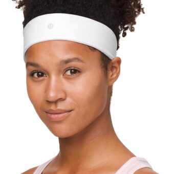 Lululemon Fly Away Tamer Headband (White)
