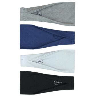 Maven Thread Women's No-Slip Sweat-Wicking Headband for Exercise and Yoga, 4-Pack