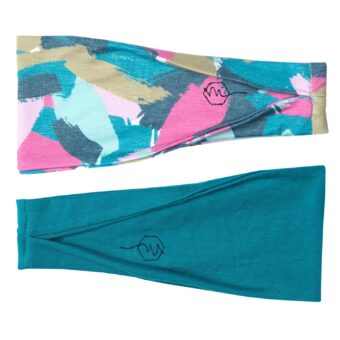 Maven Thread Workout Headbands for Women, 4 inch Thick Wide Non Slip Sweatbands, 2 Pack
