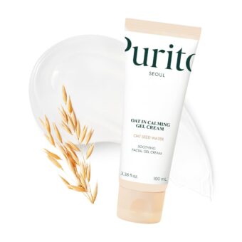 PURITO Oat In Calming Gel Cream, Oat Seed Water for Hydration & Soothing, Lightweight, Non-Sticky Moisturizer for Sensitive Skin, Non-Comedogenic, Fragrance-Free, Korean...