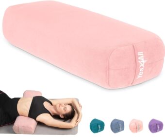 Yes4All Triple-Layer Sponge Yoga Bolster Pillow for Restorative Yoga & Meditation - Versatile Yoga Support Pillow, Balance & Poses Modification