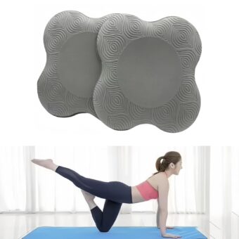 Yoga Knee Guards (Set of 2) - Male and Female Yoga Props and Accessories for Fitness, Travel, Meditation, Kneeling, Balance, Floor, Pilates Pads for Knee and Elbow